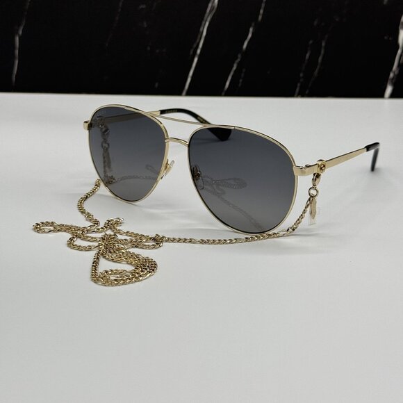 NEW GUCCI GG1088S 001 WITH GOLD CHAIN UNISEX GUCCI SUNGLASSES main image 8